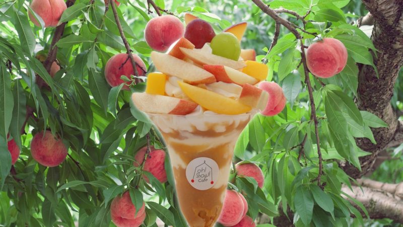果樹園のももパフェ食べる！ももづくしサイクリングツアーTENDO CYCLE FRUITRIP