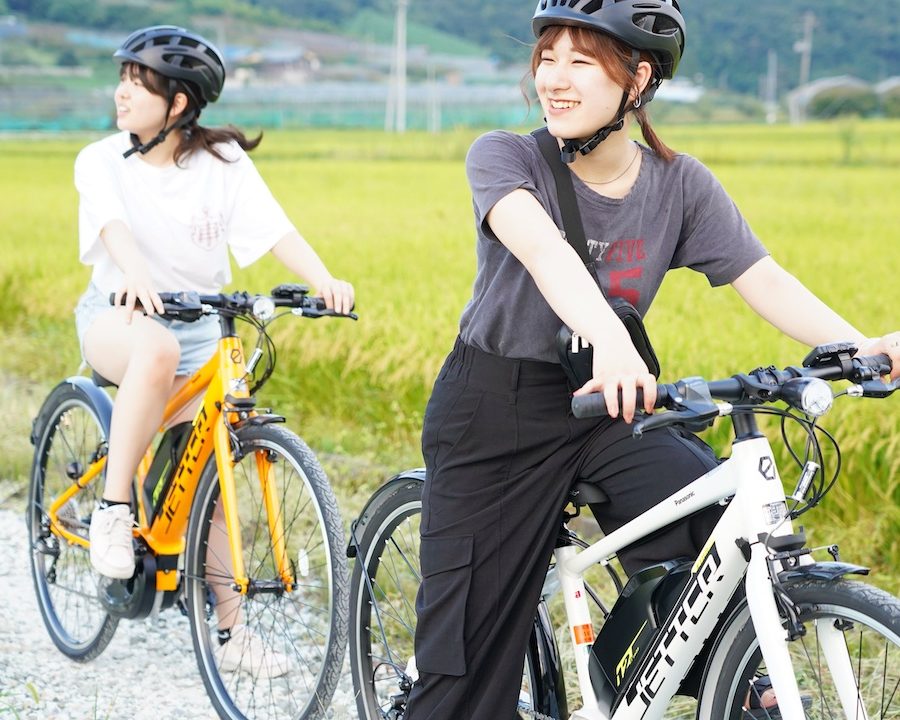 レンタサイクル -電動アシスト付きE-BIKEで天童サイクリング！くだもの狩り、山寺観光にもおすすめ！-