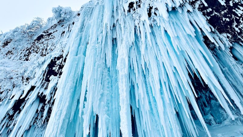 天童温泉から行く、蔵王大氷瀑スノートレッキングツアー -ガイド＆必要な装備レンタル付き-